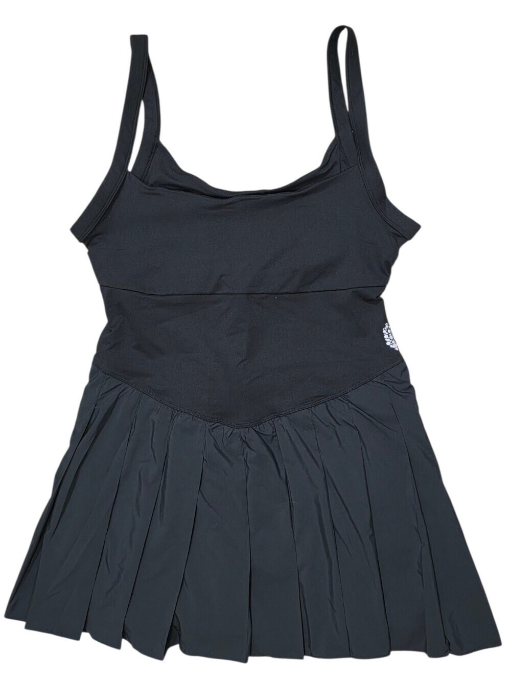 FP Movement Swing Of Things Skortsie Black Pleated Activewear Dress NWOT XL - Picture 3 of 10